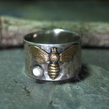 Sterling Silver Bee Ring Bee My Honey Series - Bee's Treasure