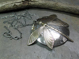 Sterling Silver Dragonfly Pendant with Iolite Stone - Dragonfly's Secret Too