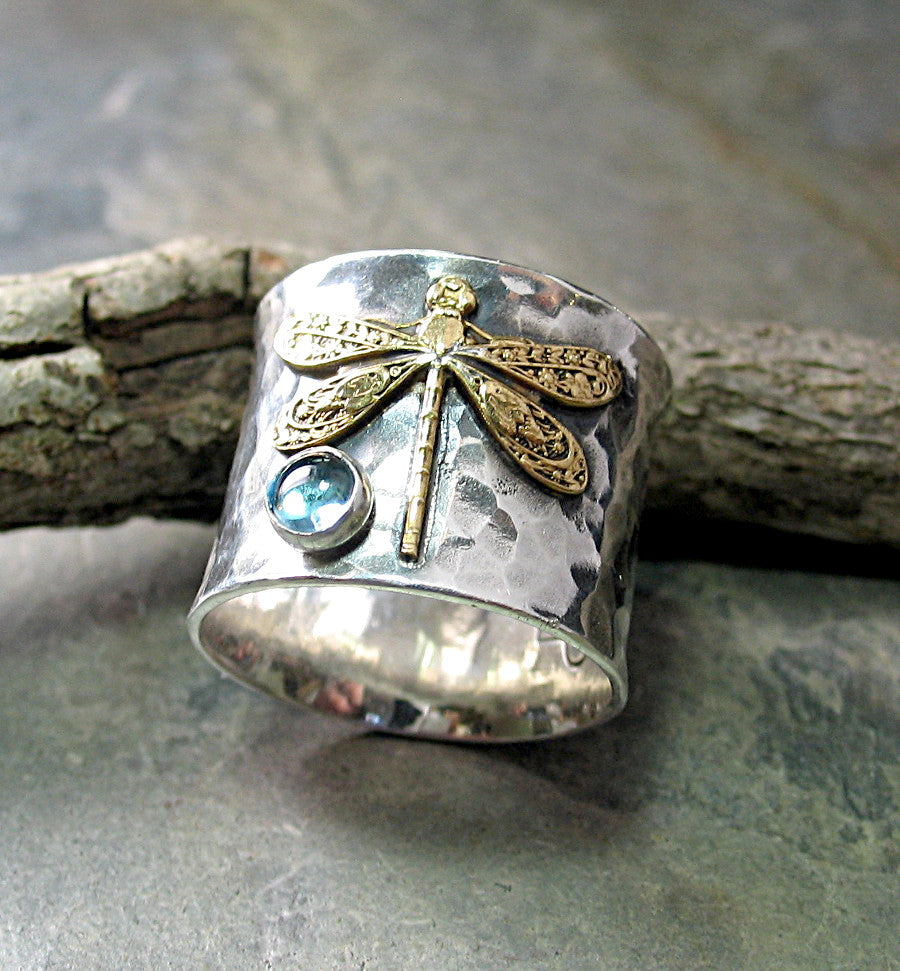 Moonstone dragonfly ring hotsell