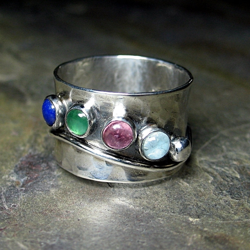 6 stone family deals ring