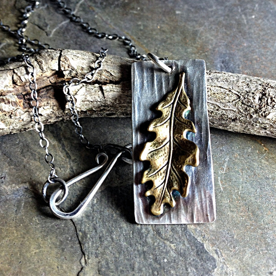 Oak Leaf Pendant Stand Strong – Lavender Cottage Jewelry