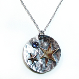 Sterling Silver Pendant with Iolite - Wish Upon a Star