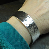 Hammered Sterling Silver Cuff - City Lights