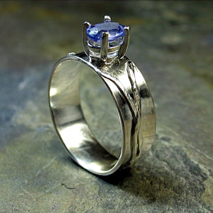 Tanzanite Ring set in Sterling Silver - Sold