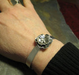 Sterling Silver Cuff - Old World Rose