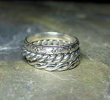 Patterned Sterling Silver Stacking Rings - Three's Company