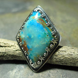 Pisco Blue Gem Chrysocolla ring - Almost Heaven - SOLD