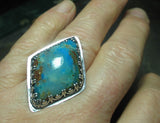 Pisco Blue Gem Chrysocolla ring - Almost Heaven - SOLD