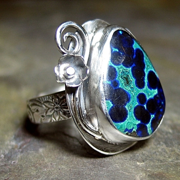 Azurite Malachite Ring - Sold