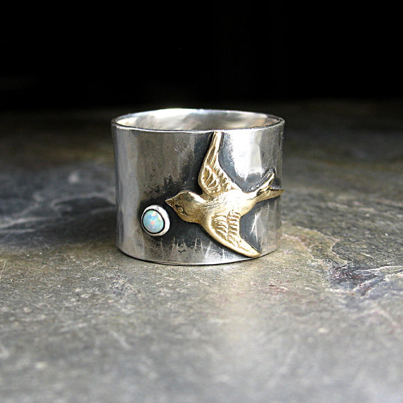 Sterling Silver Bird Ring - Dream Chaser