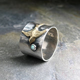Sterling Silver Bird Ring - Dream Chaser