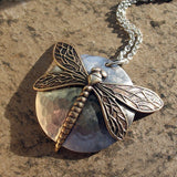 Sterling Silver Dragonfly Pendant with Iolite - The Dragonfly's Secret