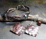 Rustic Copper Bangle - Entwined