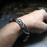 Rustic Copper Bangle - Entwined