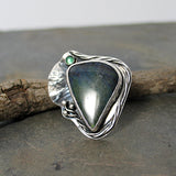 Sterling Silver Labradorite Ring - Light from the Depths