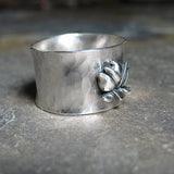 Lotus Ring in Sterling Silver -The Silver Lotus