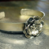 Sterling Silver Cuff - Old World Rose