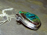 Parrot Wing Chrysocolla Pendant - Spirit of the Amazon - SOLD