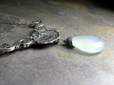 Aqua Chalcedony Pendant - Sea Breeze