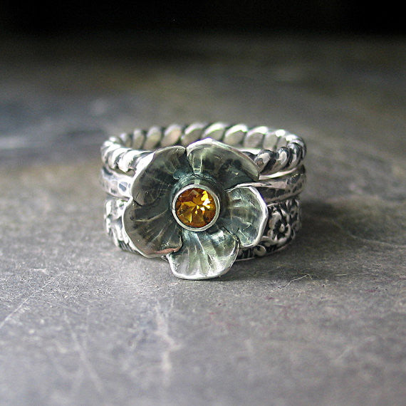 Summer Meadow Stacking Rings