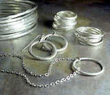 Skinny stacking rings in silver - Summerlight Skinnies Set of 7