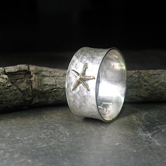 Sterling Silver Starfish Ring  - Tidepool Starfish