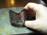 City Rustic - Hand forged wide copper cuff