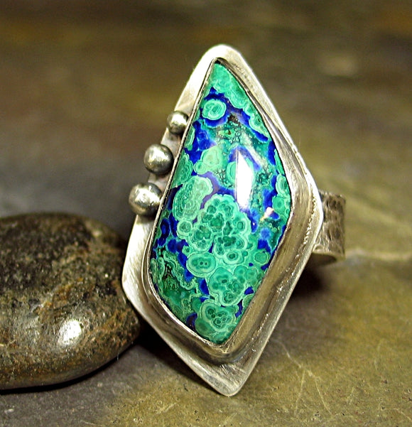 EarthSong Azurite Malachite Ring - Sold