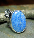 Bluebell - Denim Lapis and Sterling silver artisan ring