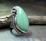Lucin Utah Variscite Ring - Seafoam