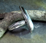 Sterling Silver and Turquoise Artisan Ring - Sonoran Sky