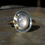 Natural Star Sapphire Artisan Ring - Stars in the Mist - SOLD