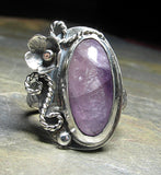 Amethyst Bloom Artisan Ring